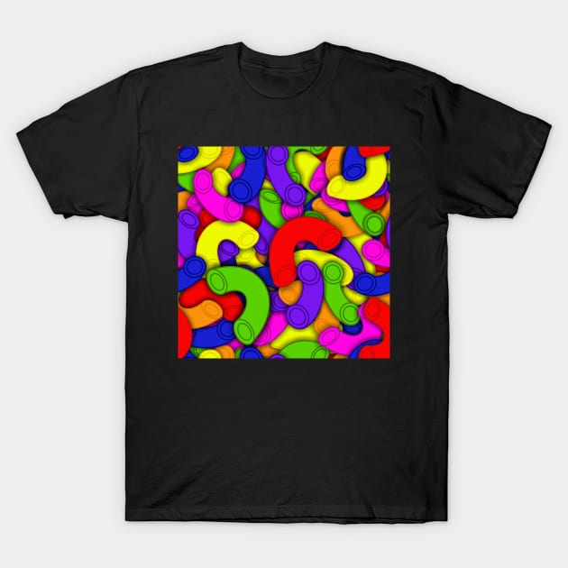 colored noodles, children's craft project T-Shirt by B0red